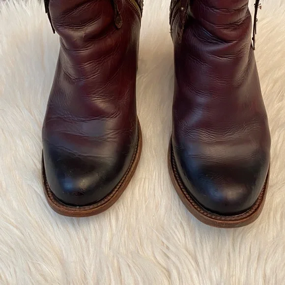 Denver Brown Studded Lady Gabriel Ankle Boots, Size 7.5 - Picture 8 of 17